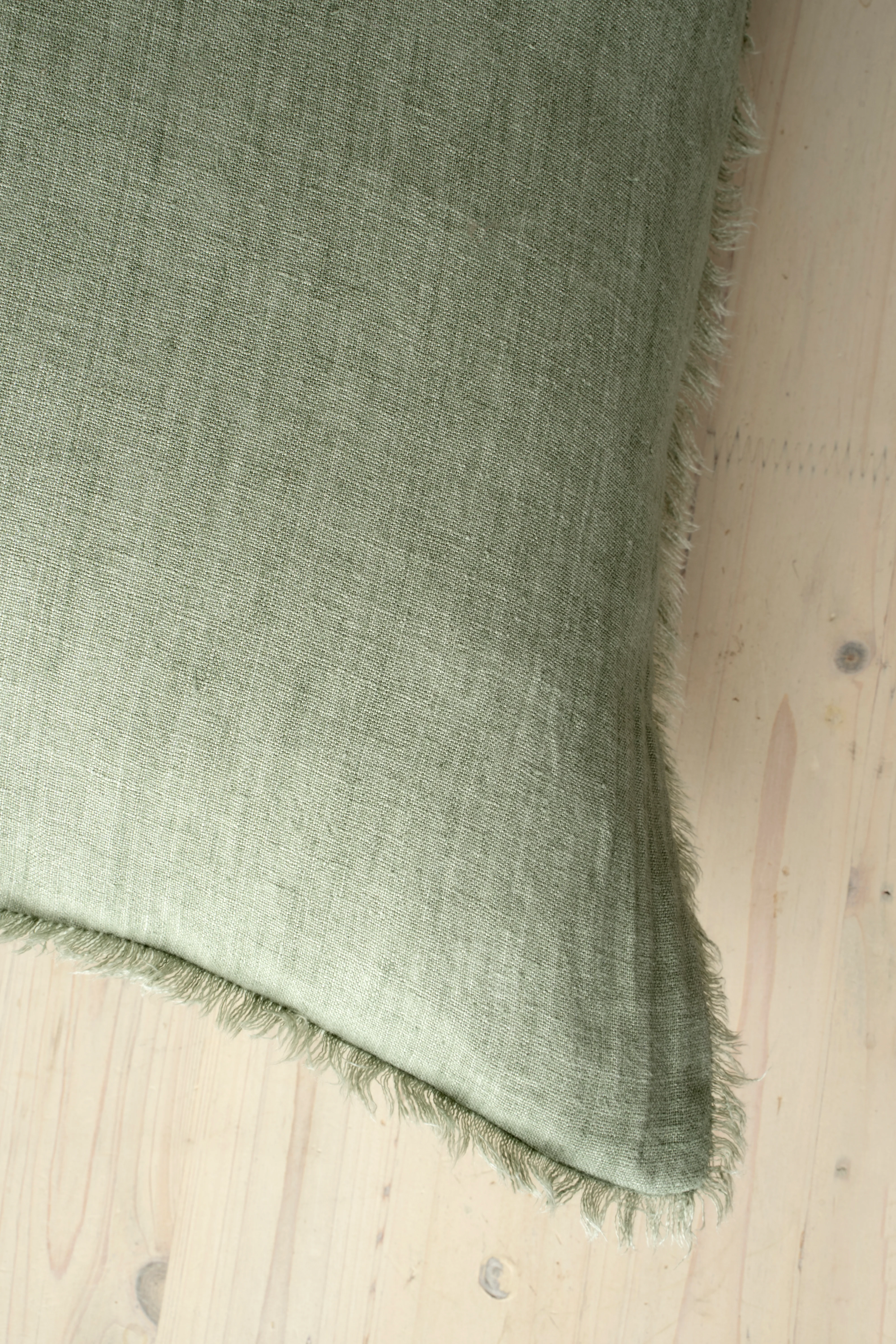 Lina Linen Pillow Laurel 24"x24" - Image 2