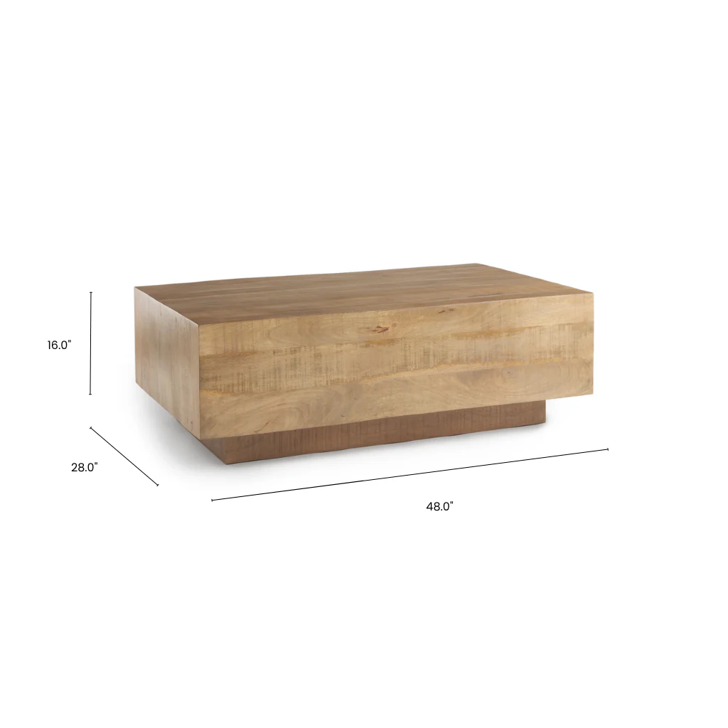 Aero Block Wood Coffee Table - Image 8