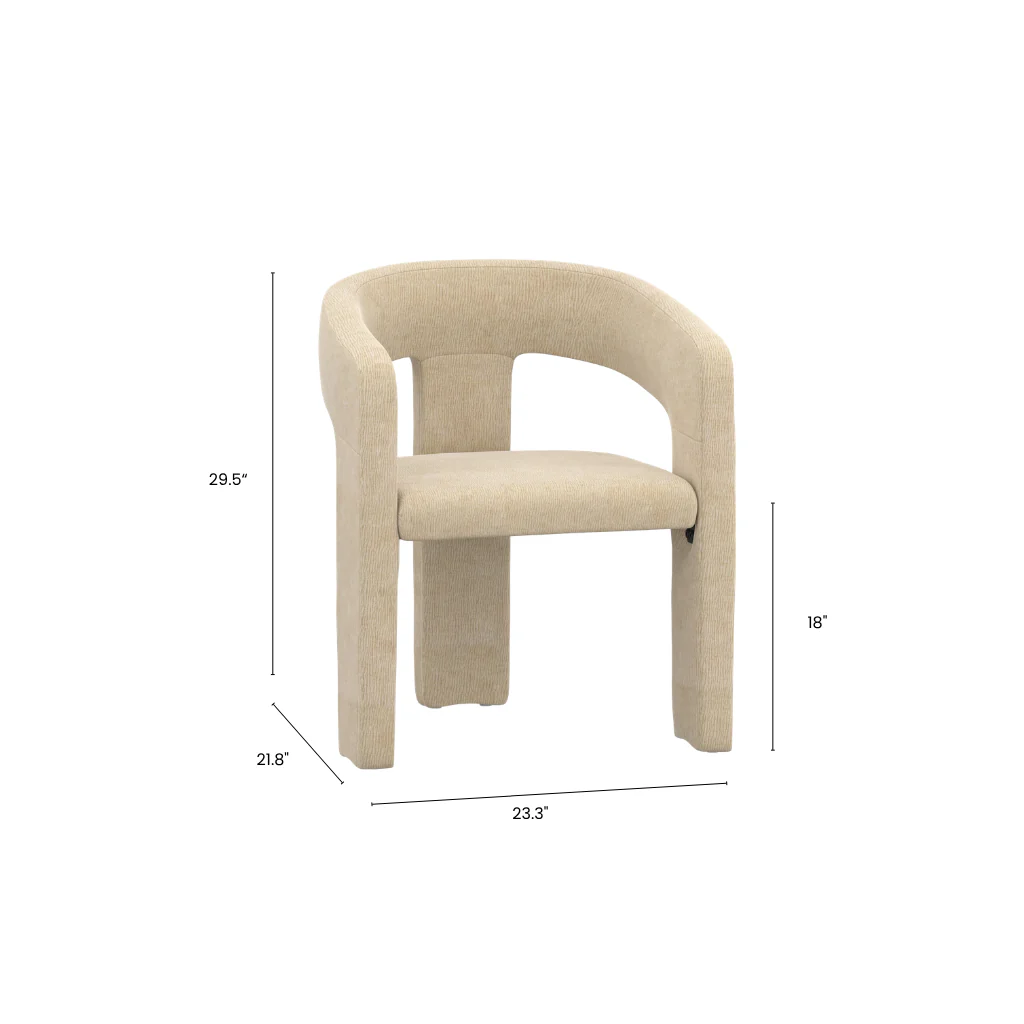 Archway Chenille Dining Chair (Set of 2) - Image 7