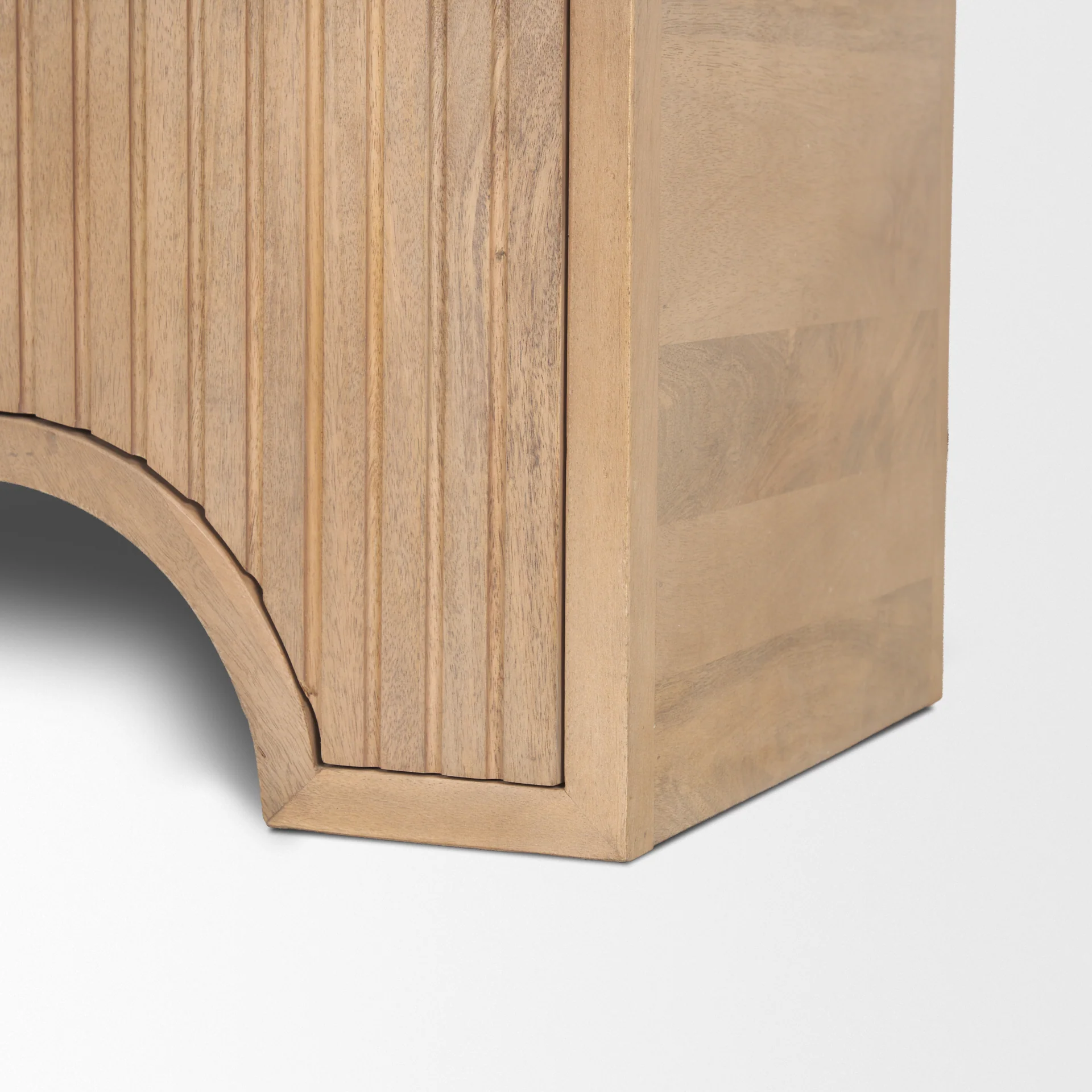 Arco Fluted Mango Wood Accent Cabinet 40" - Image 9