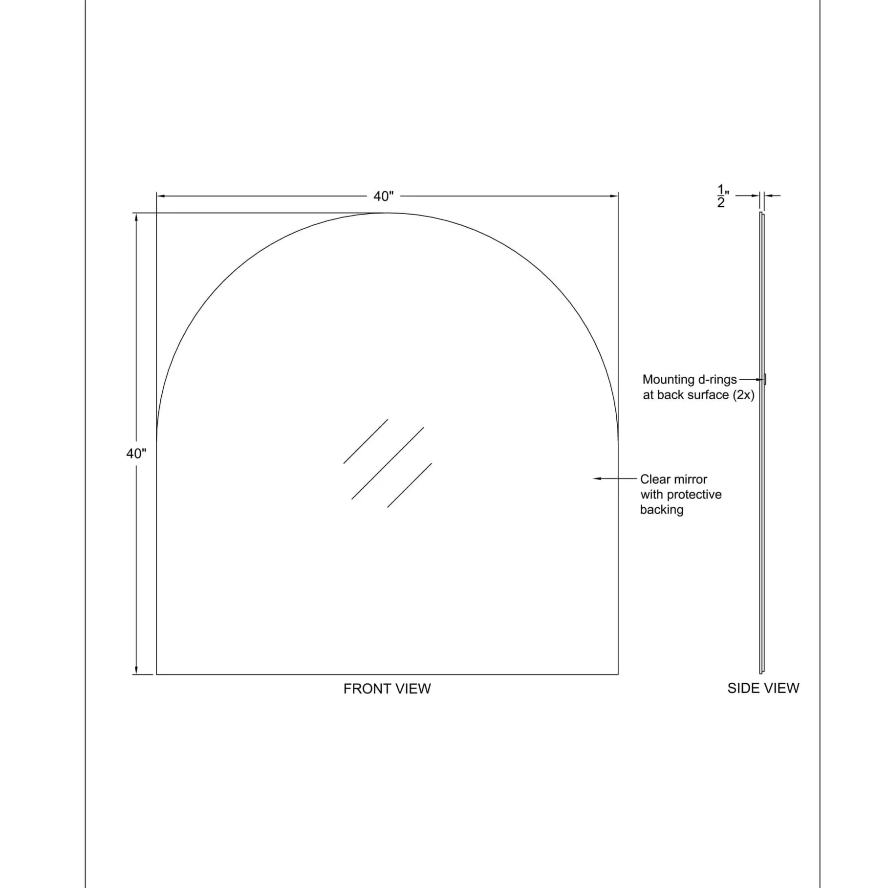 Arco Wall Mirror - Image 6
