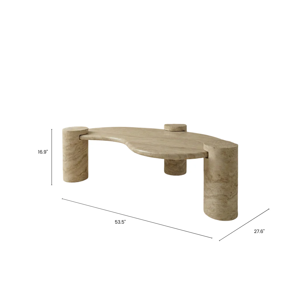 Ardea Travertine Coffee Table Set - Image 5