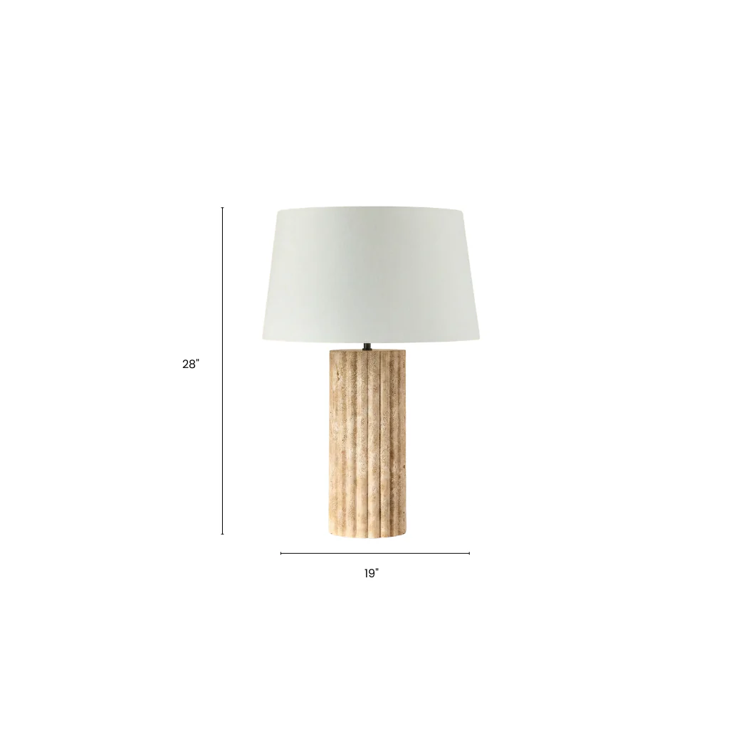 Callisto Travertine Table Lamp - Image 5