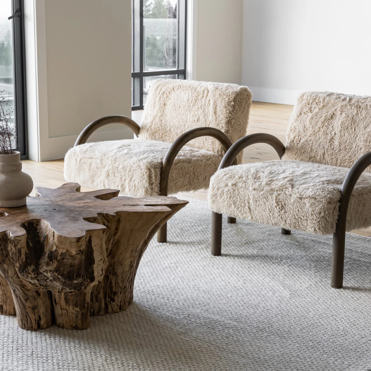 Coco Faux Fur Chair - Image 4