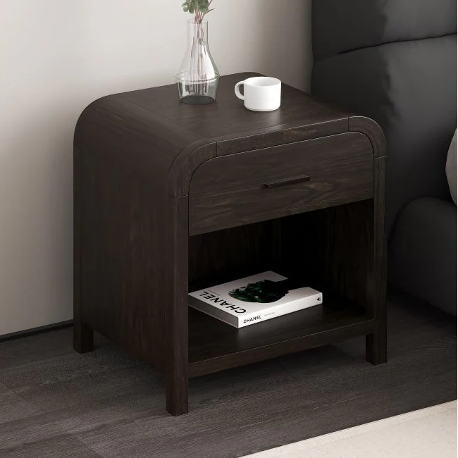 Eamon Wood Nightstand with Charging Station - Image 3