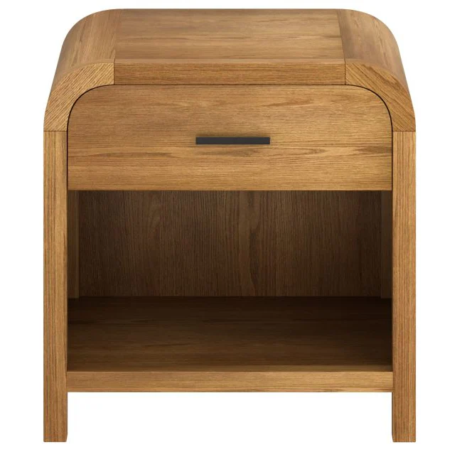 Eamon Wood Nightstand with Charging Station - Image 5