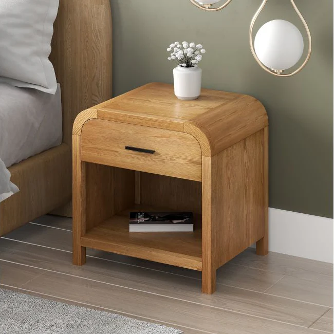 Eamon Wood Nightstand with Charging Station - Image 6
