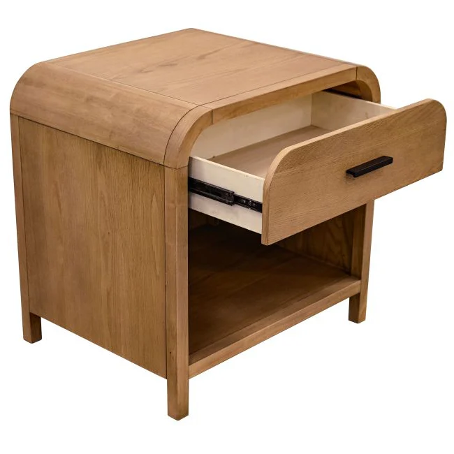 Eamon Wood Nightstand with Charging Station - Image 7