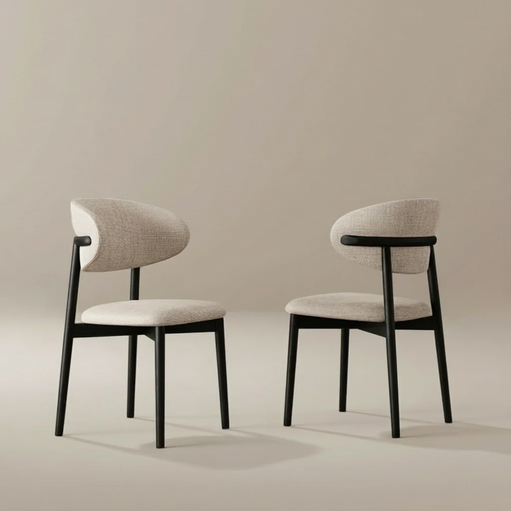 Linen Ash Wood Dining Side Chair (Set of 2) - Image 12