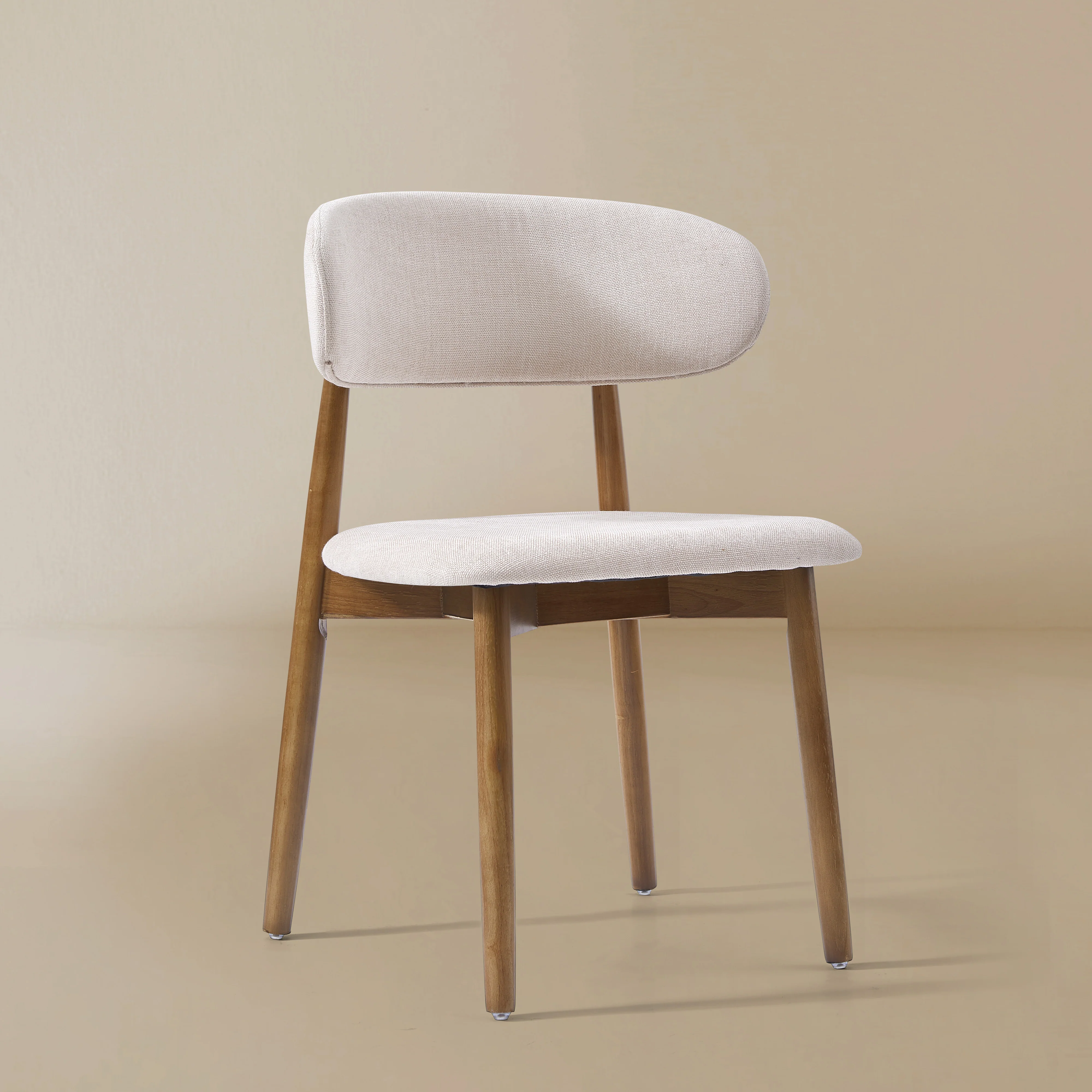 Linen Ash Wood Dining Side Chair (Set of 2) - Image 4