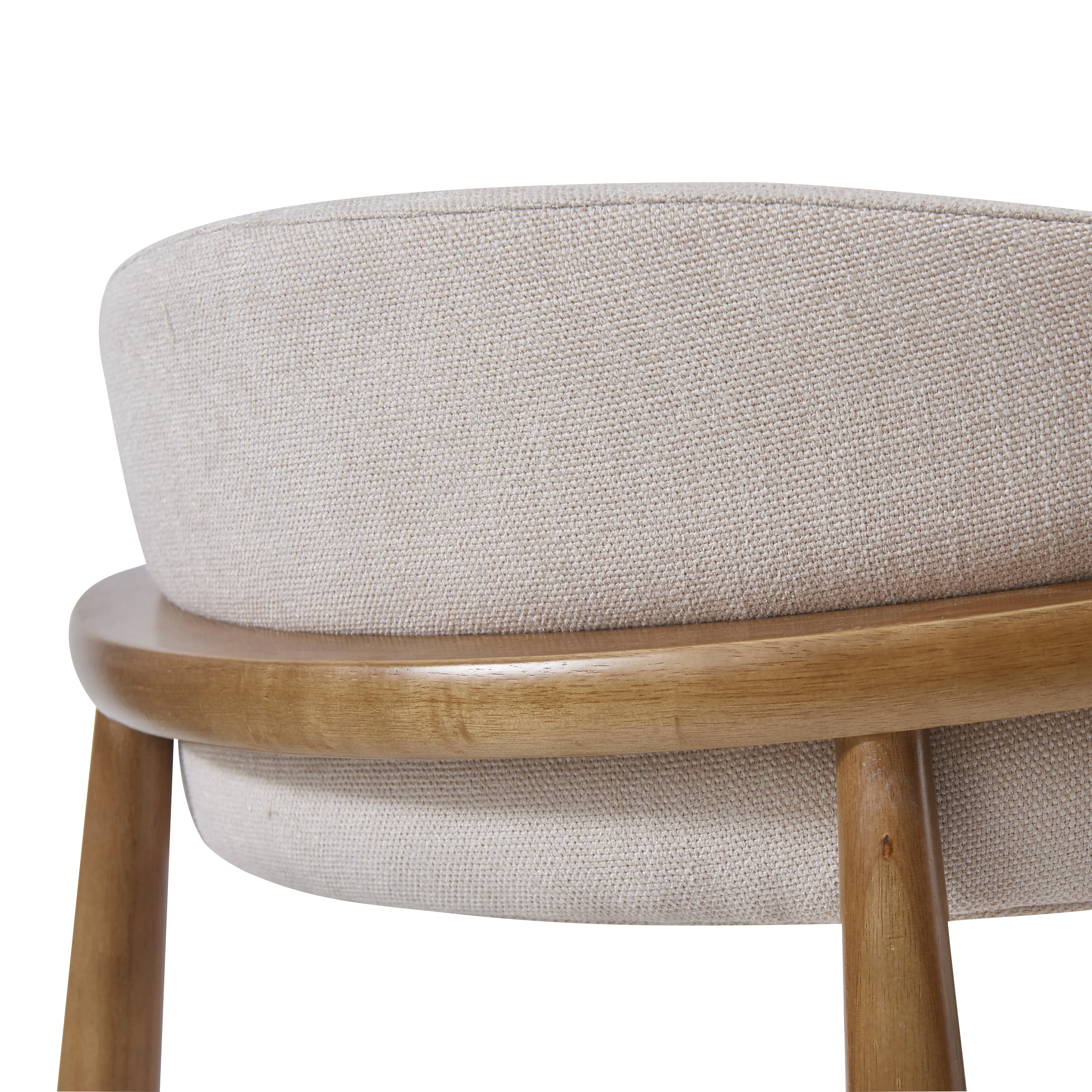 Linen Ash Wood Dining Side Chair (Set of 2) - Image 8