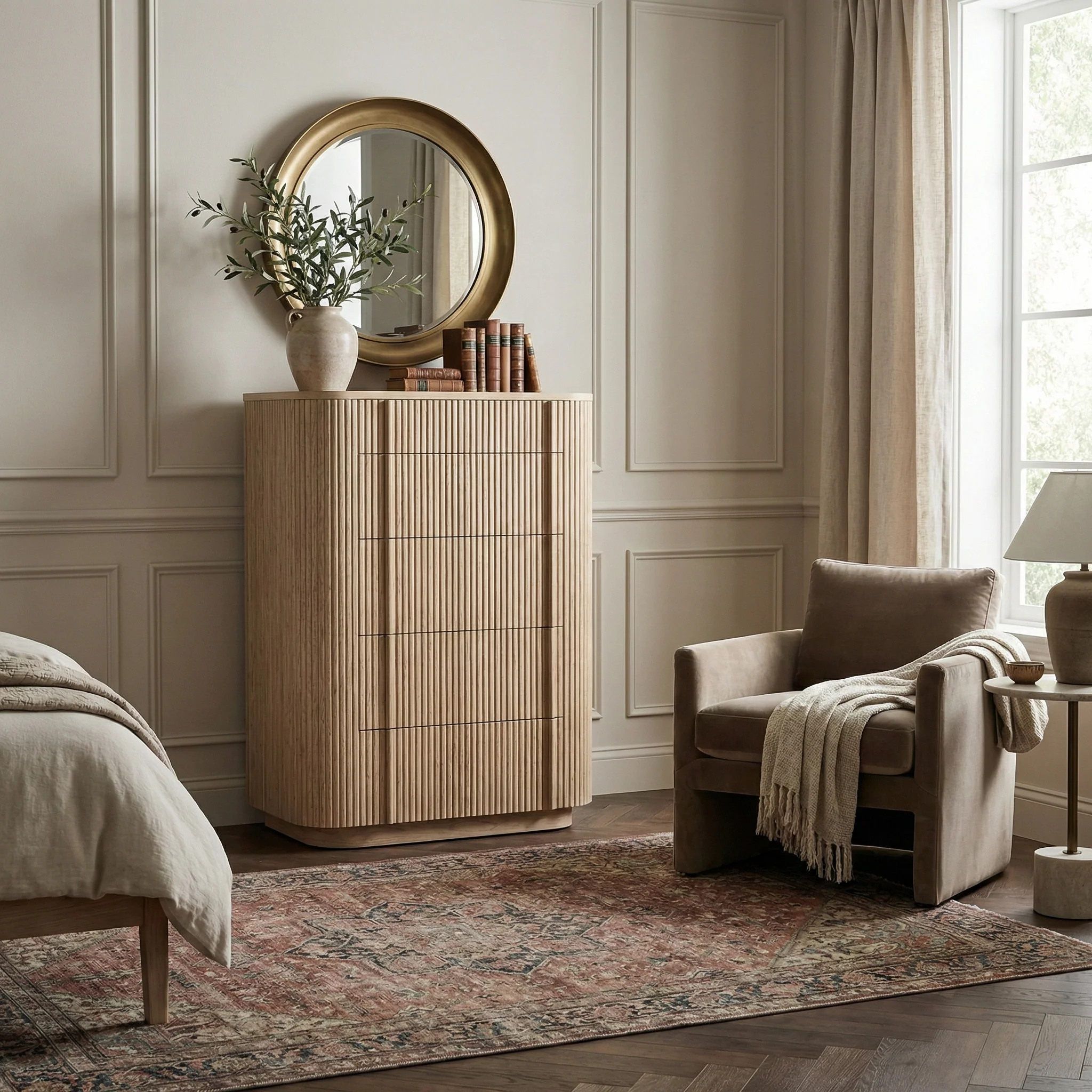 Elias Oak Dresser - Image 4