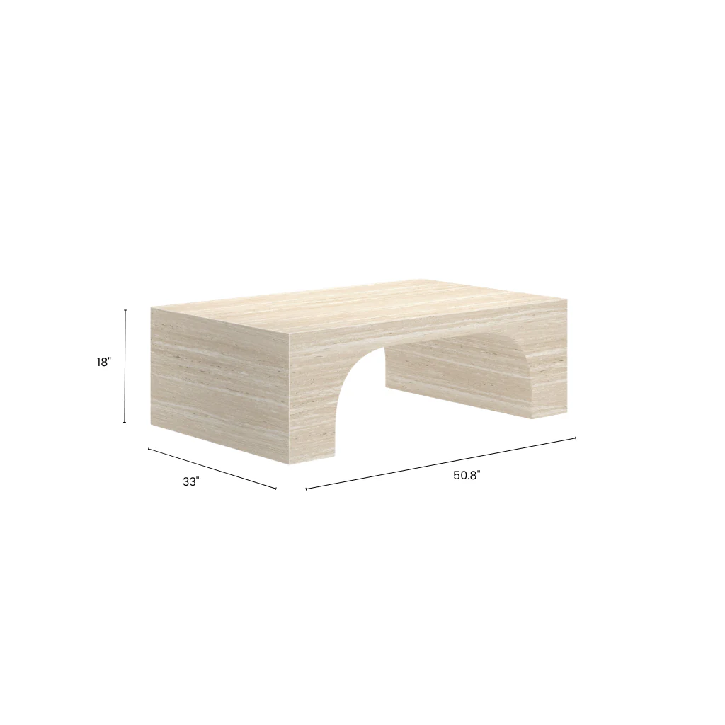 Elio Travertine Coffee Table - Image 5