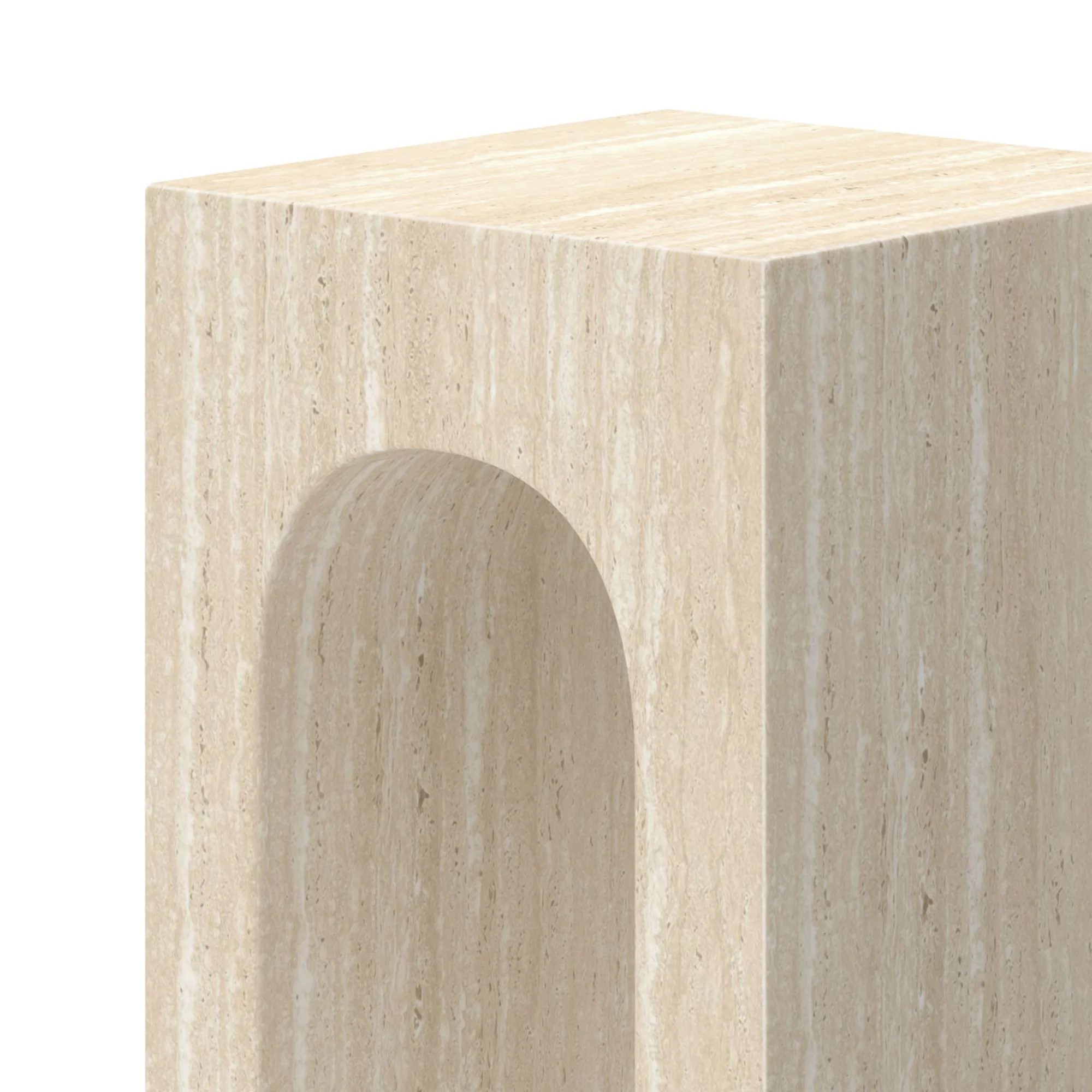 Elio Travertine Side Table - Image 3