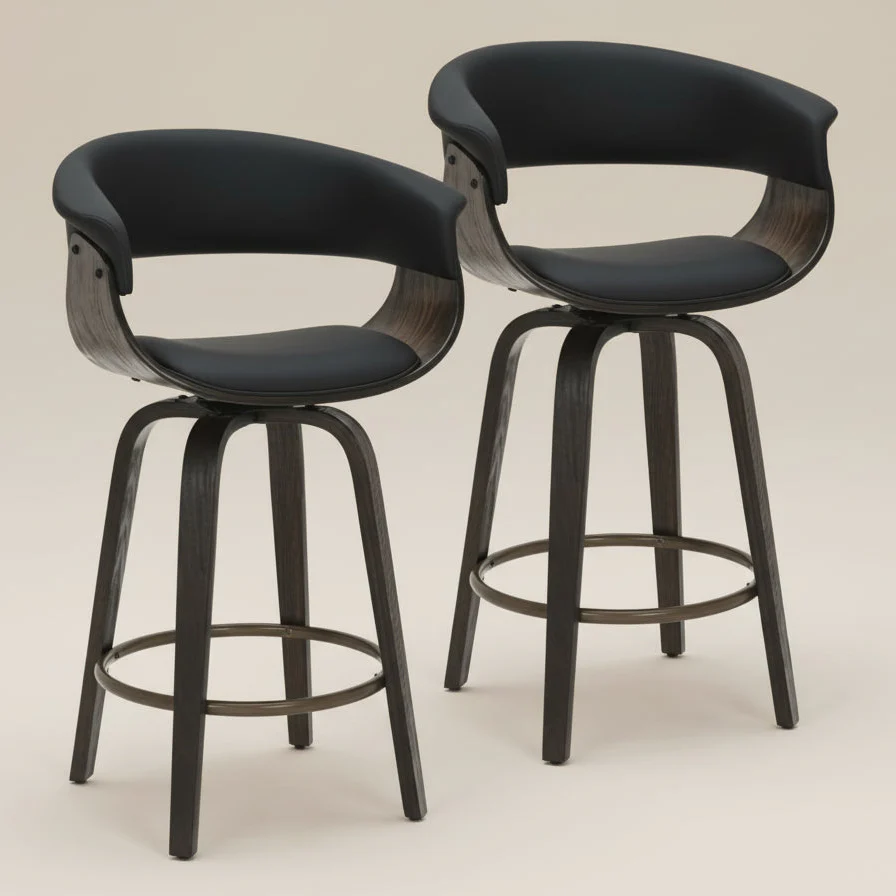Halo Counter Stool with Swivel Seat (Set of 2) - Image 8
