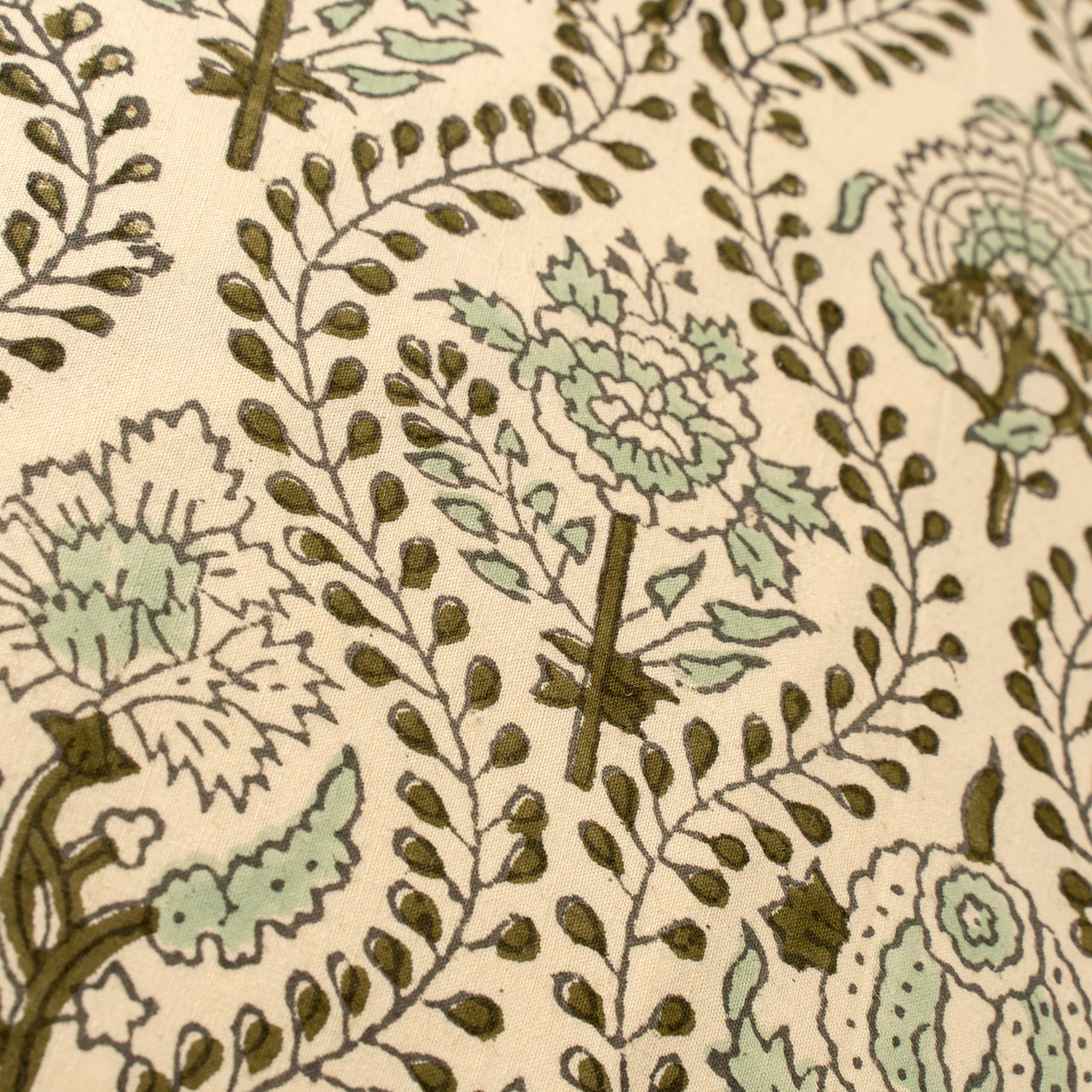 Laurel Block Print Pillow 20"x20" - Image 4