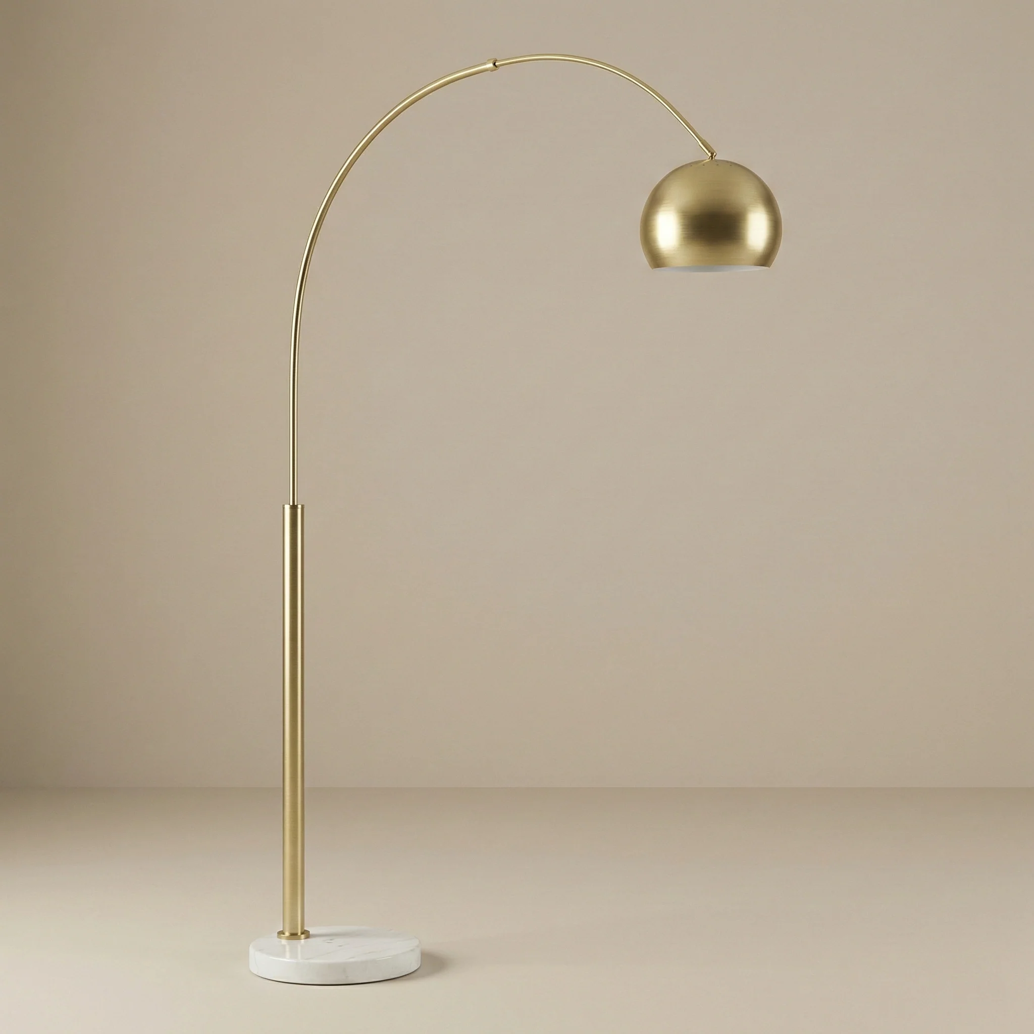 Cassia Marble Arc Floor Lamp - Image 3