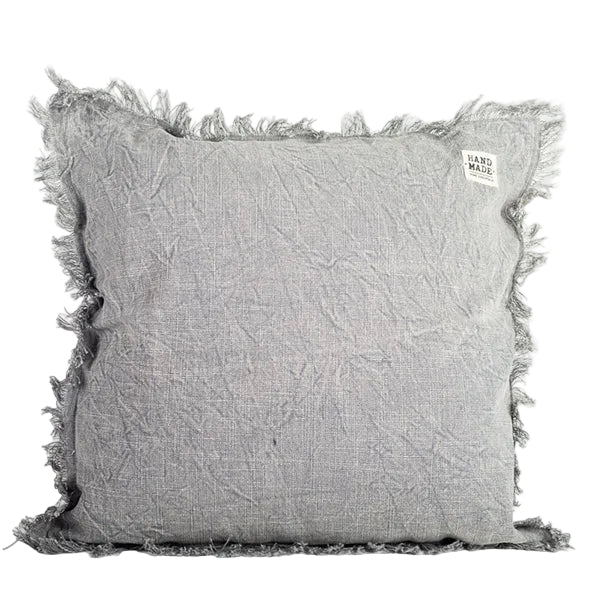 Lennox Fringed Cotton Cushion 20"x20" - Image 2