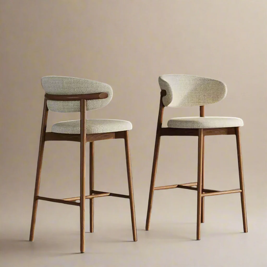 Linen Ash Wood 26" Counter Stool (Set of 2) - Image 4