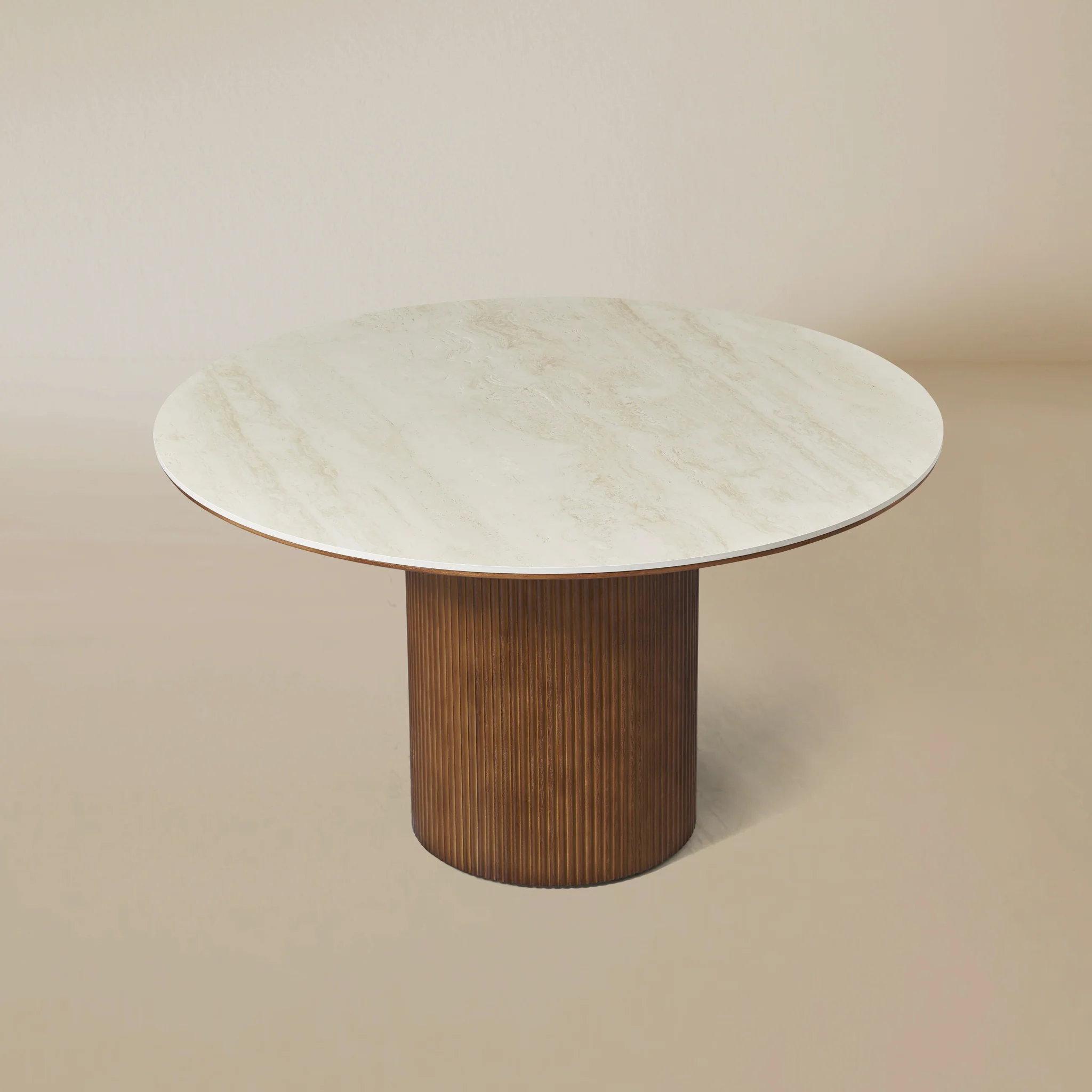 Lucia Travertine Dining Table (43", 51", 59") - Image 3