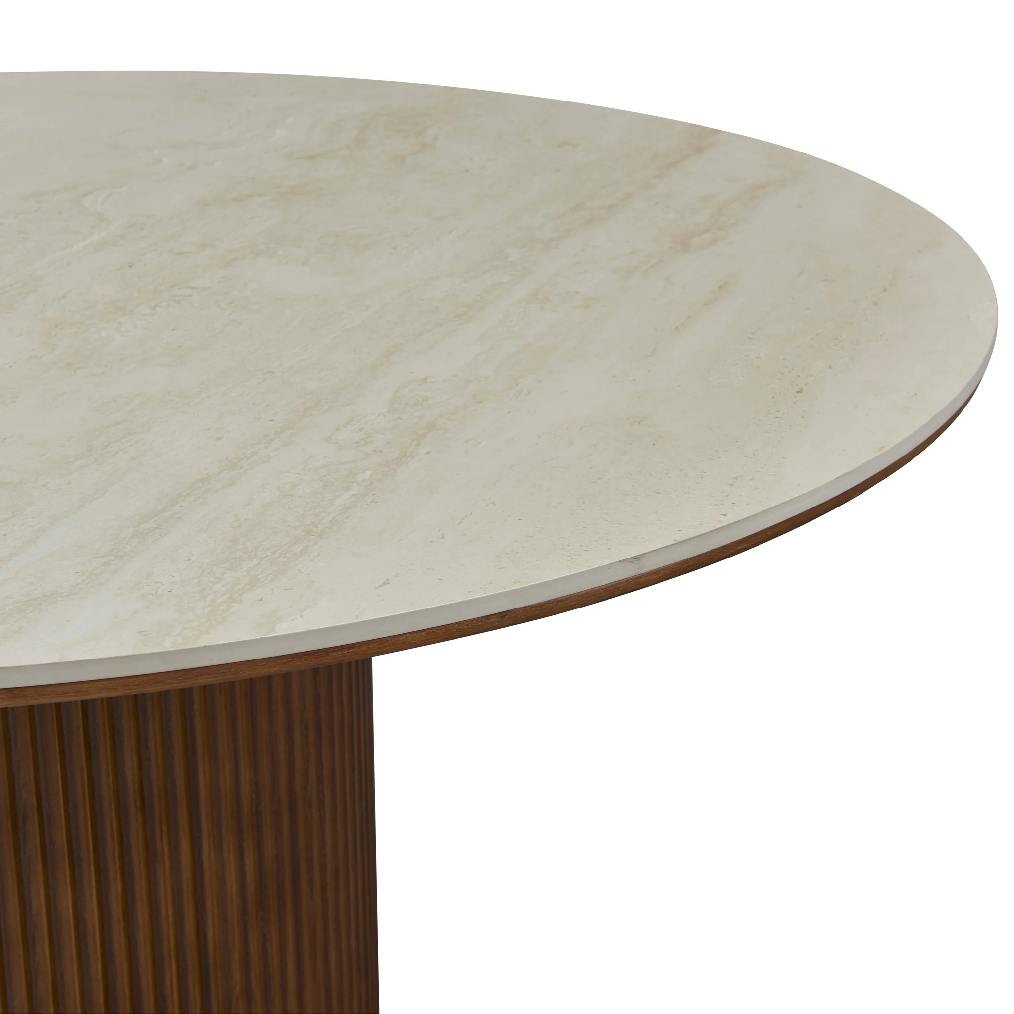 Lucia Travertine Dining Table (43", 51", 59") - Image 4
