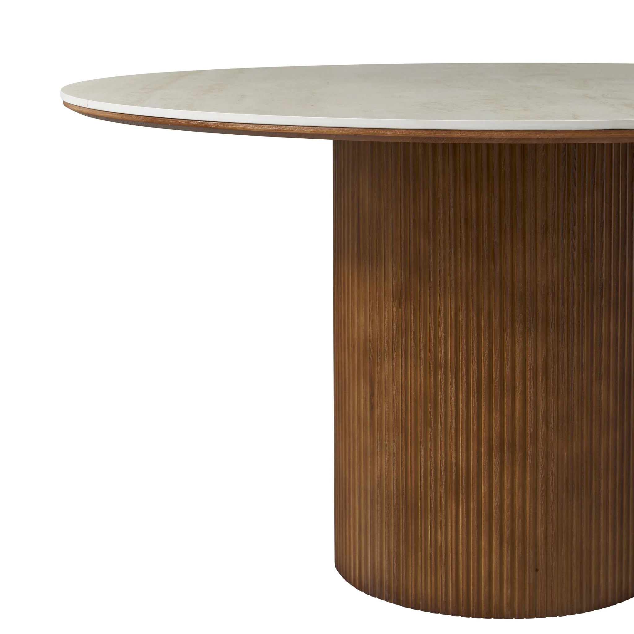Lucia Travertine Dining Table (43", 51", 59") - Image 5
