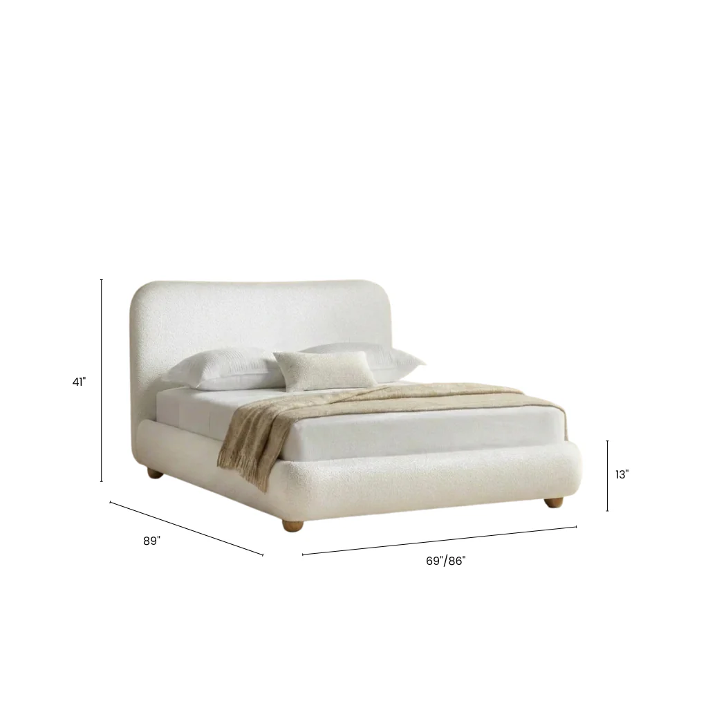 Luma Bouclé Bed (King) - Image 4