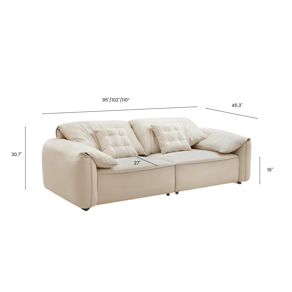 Luxury Elephant Ear Sofa - Image 13