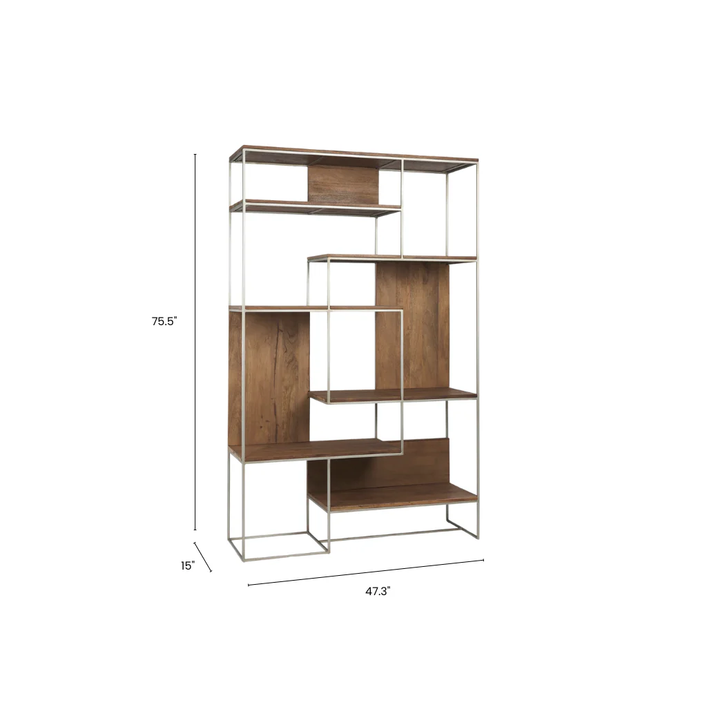Maddox Geometric Shelving Unit - Image 11
