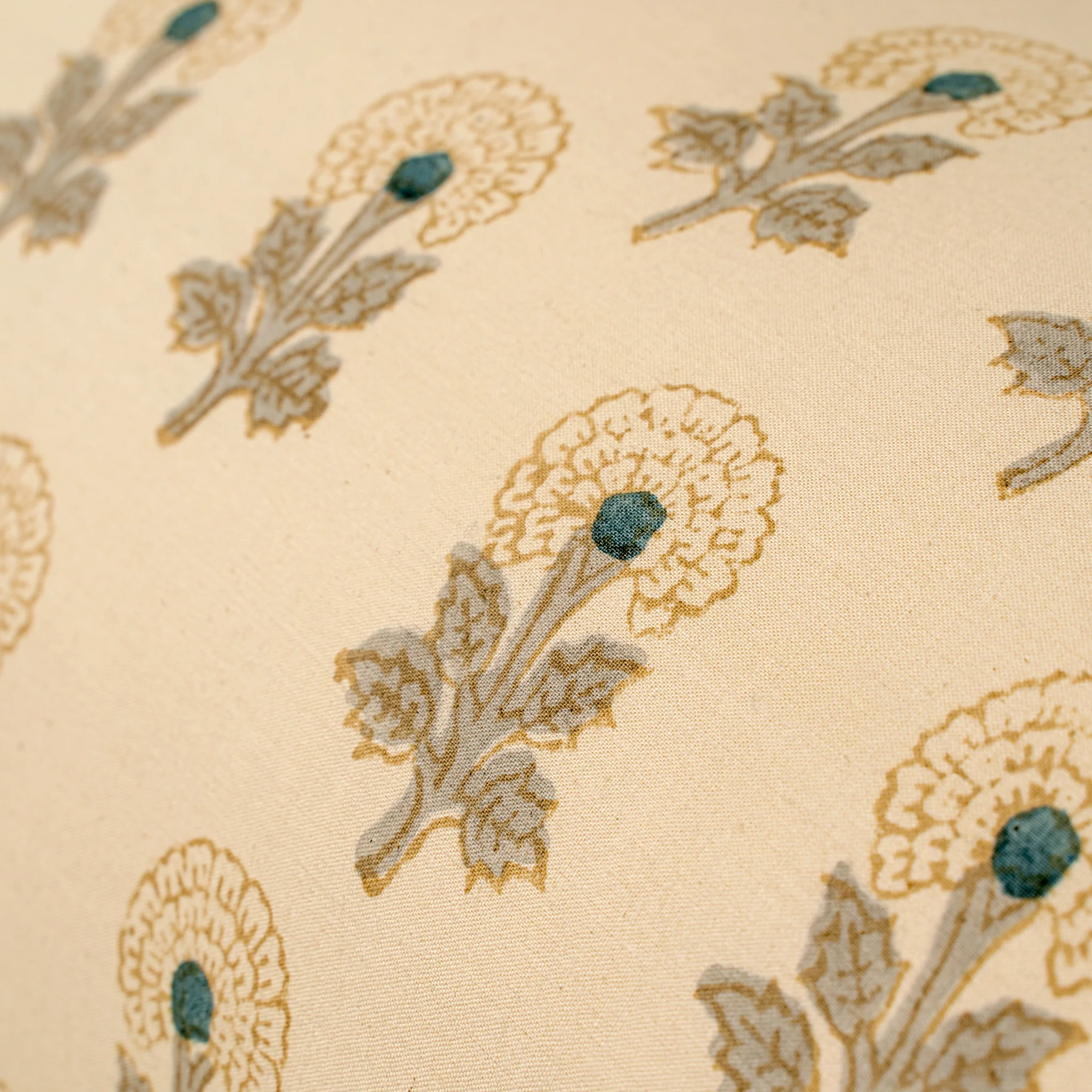Marigold Block Print Bolster - Image 3