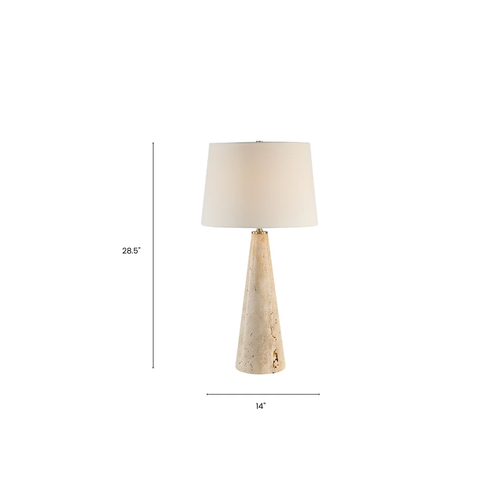 Marlo Travertine Table Lamp - Image 6