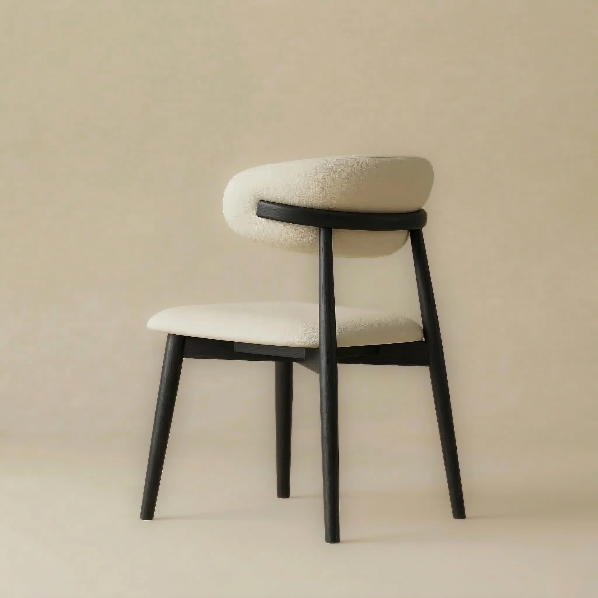 Modern Leather Ash Wood Dining Side Chair (Set of 2) - Image 9