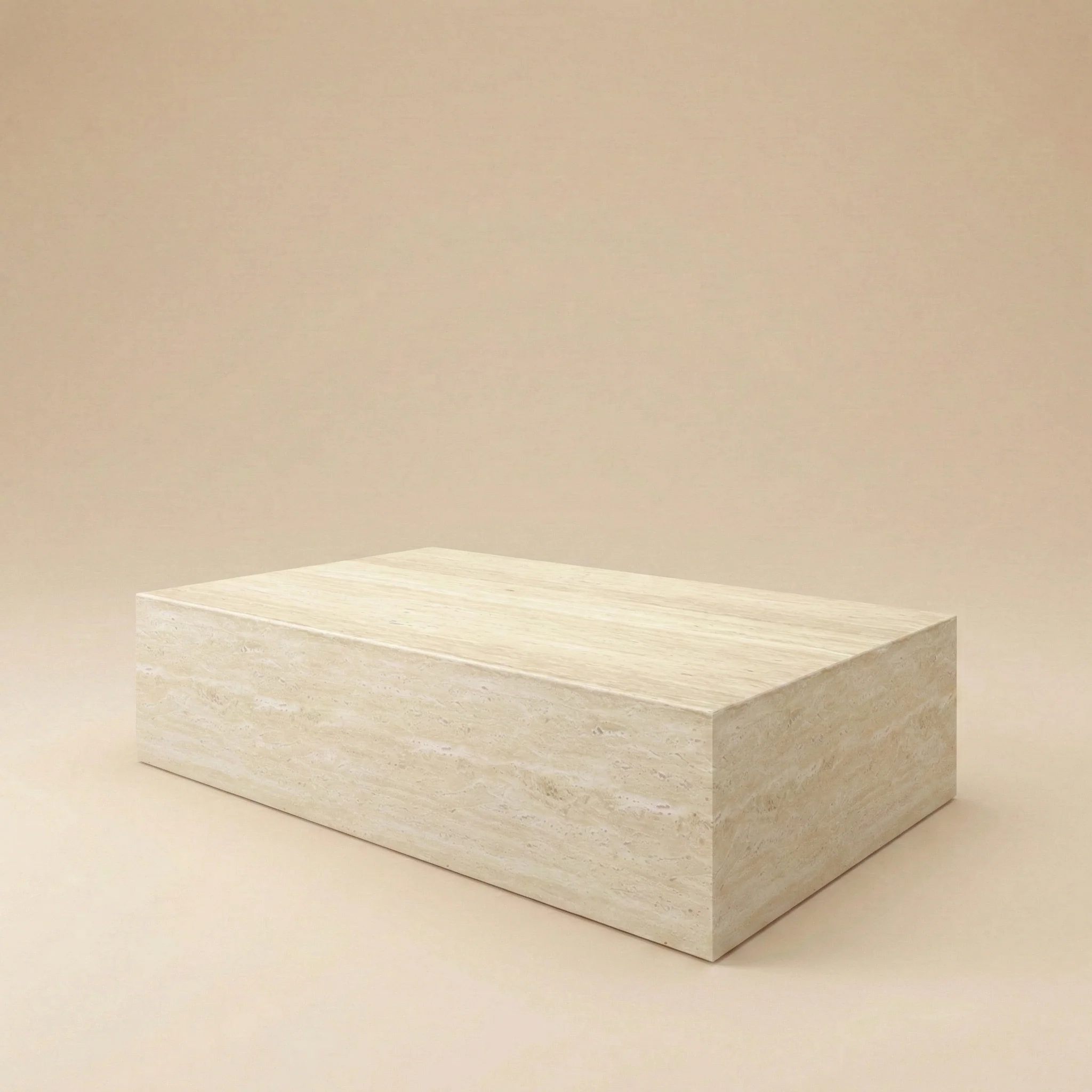 Mono Travertine Coffee Table Set - Image 3