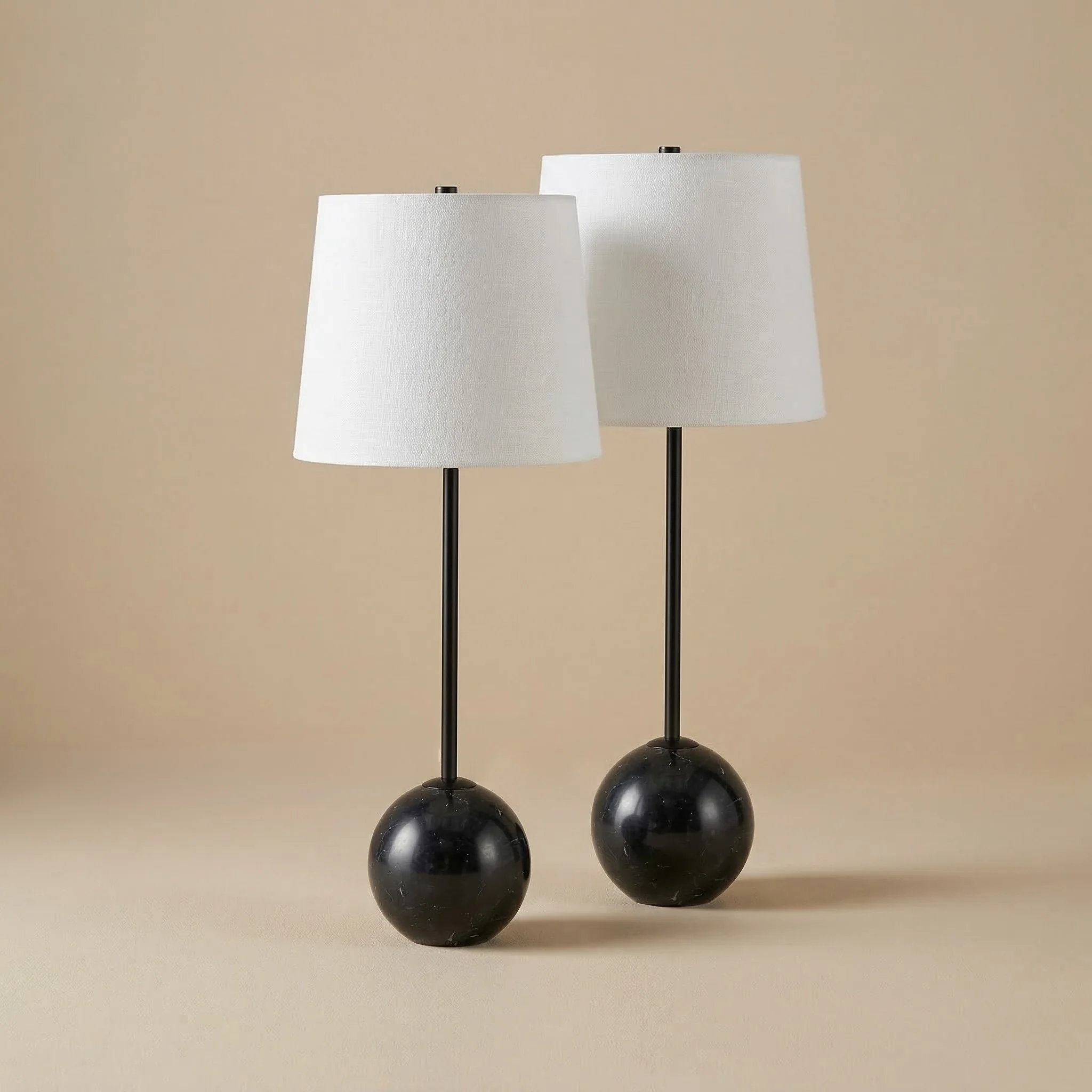 Nox Marble Orb Lamp Set - Image 5