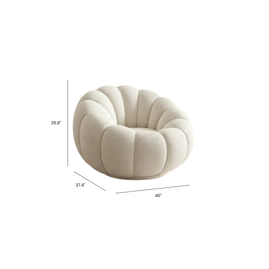 Ophelia Bouclé Accent Chair - Image 4