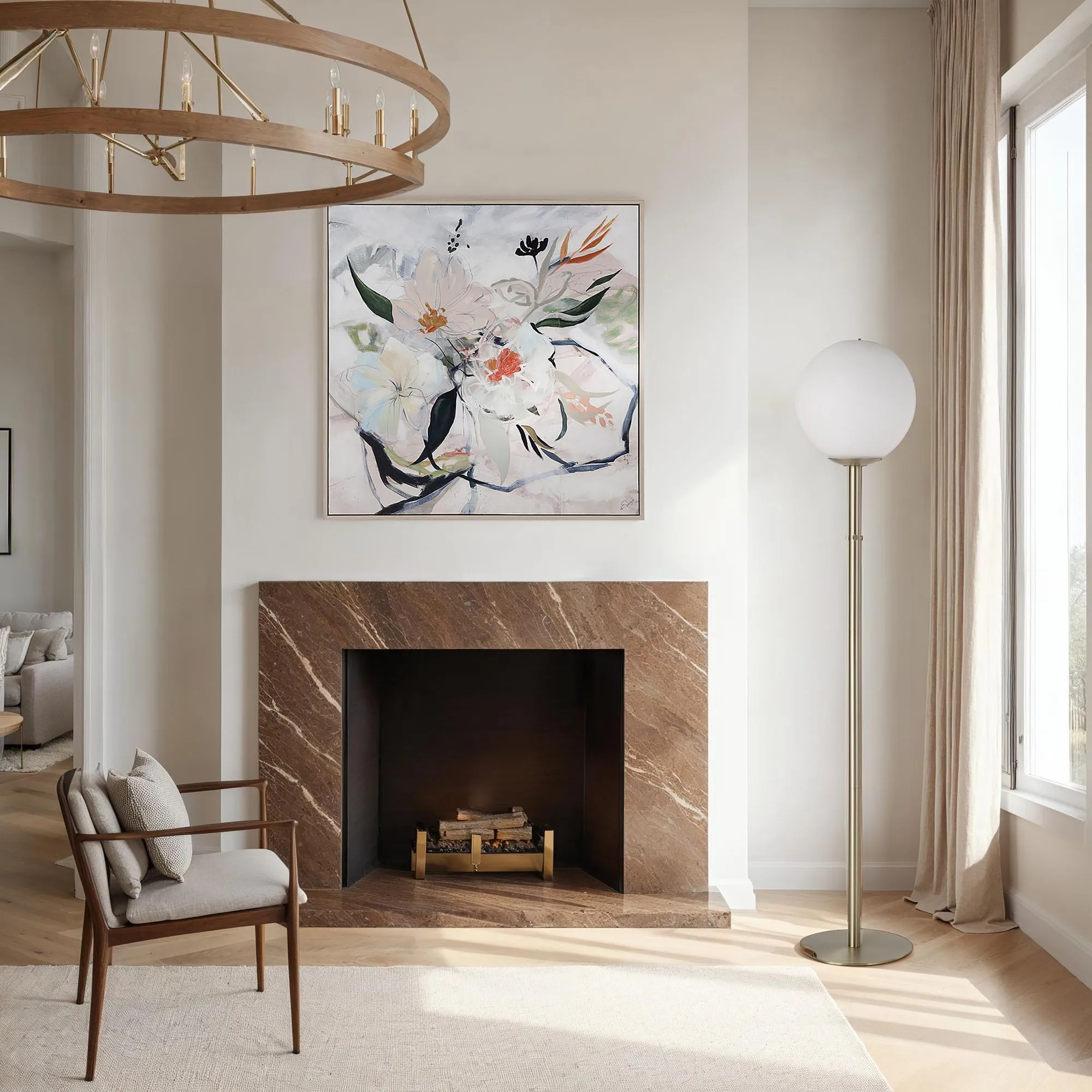 Pearl Glow Floor Lamp - Image 5