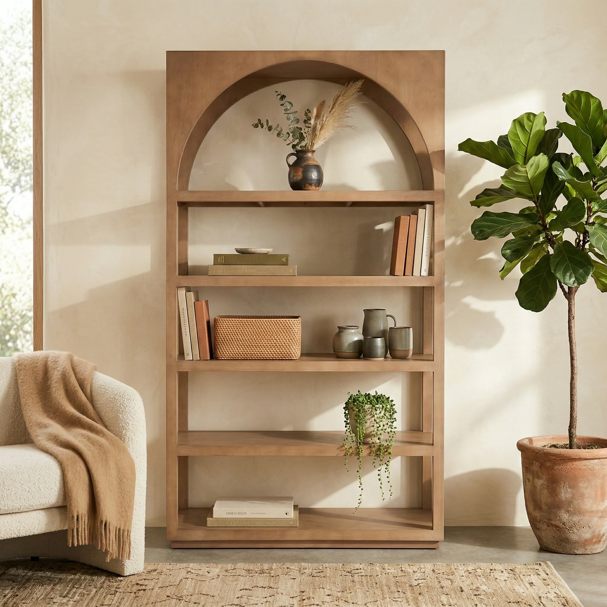 Rowan Arched Bookcase - Image 2