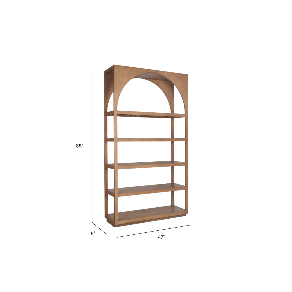 Rowan Arched Bookcase - Image 9