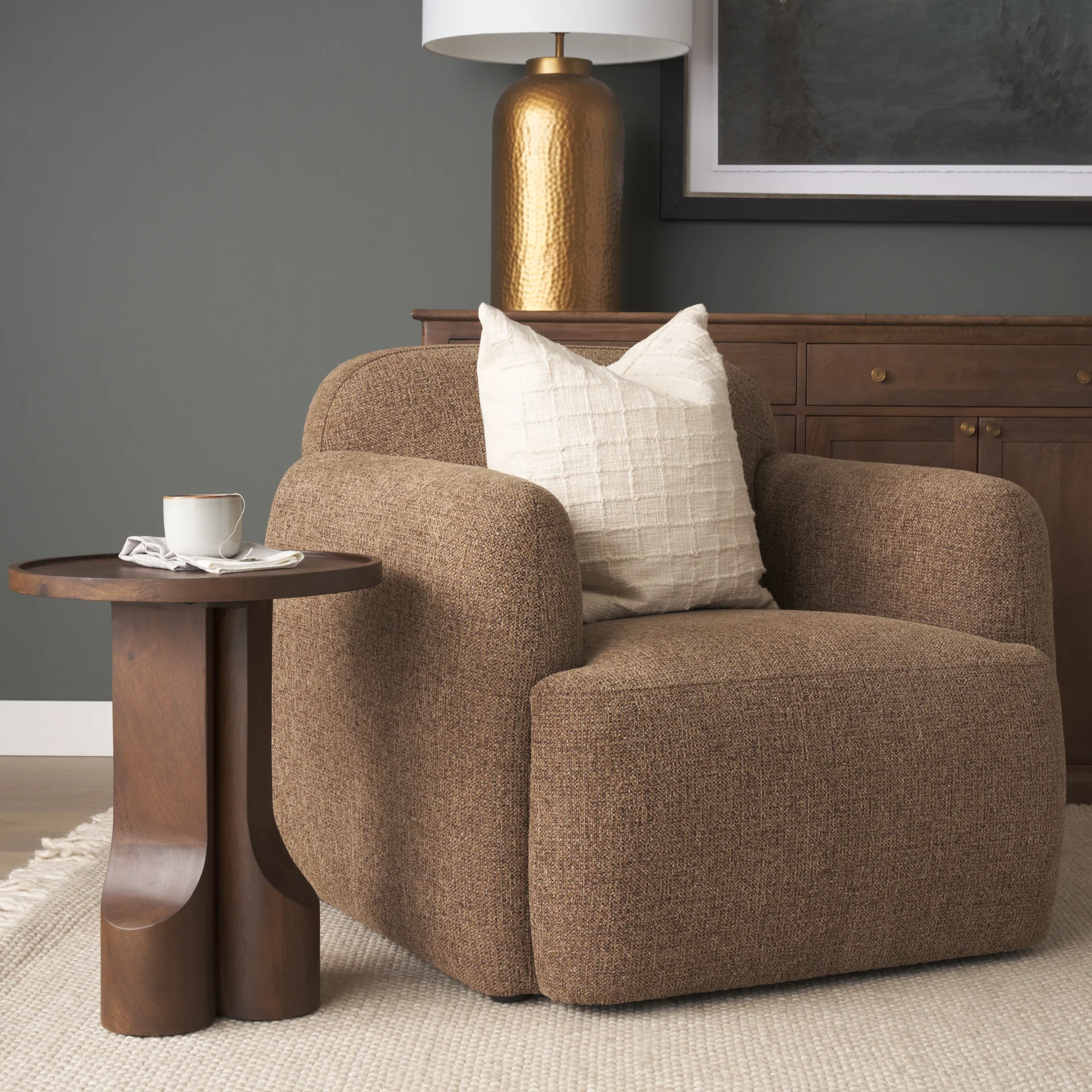 Rowan Mocha Accent Chair - Image 3