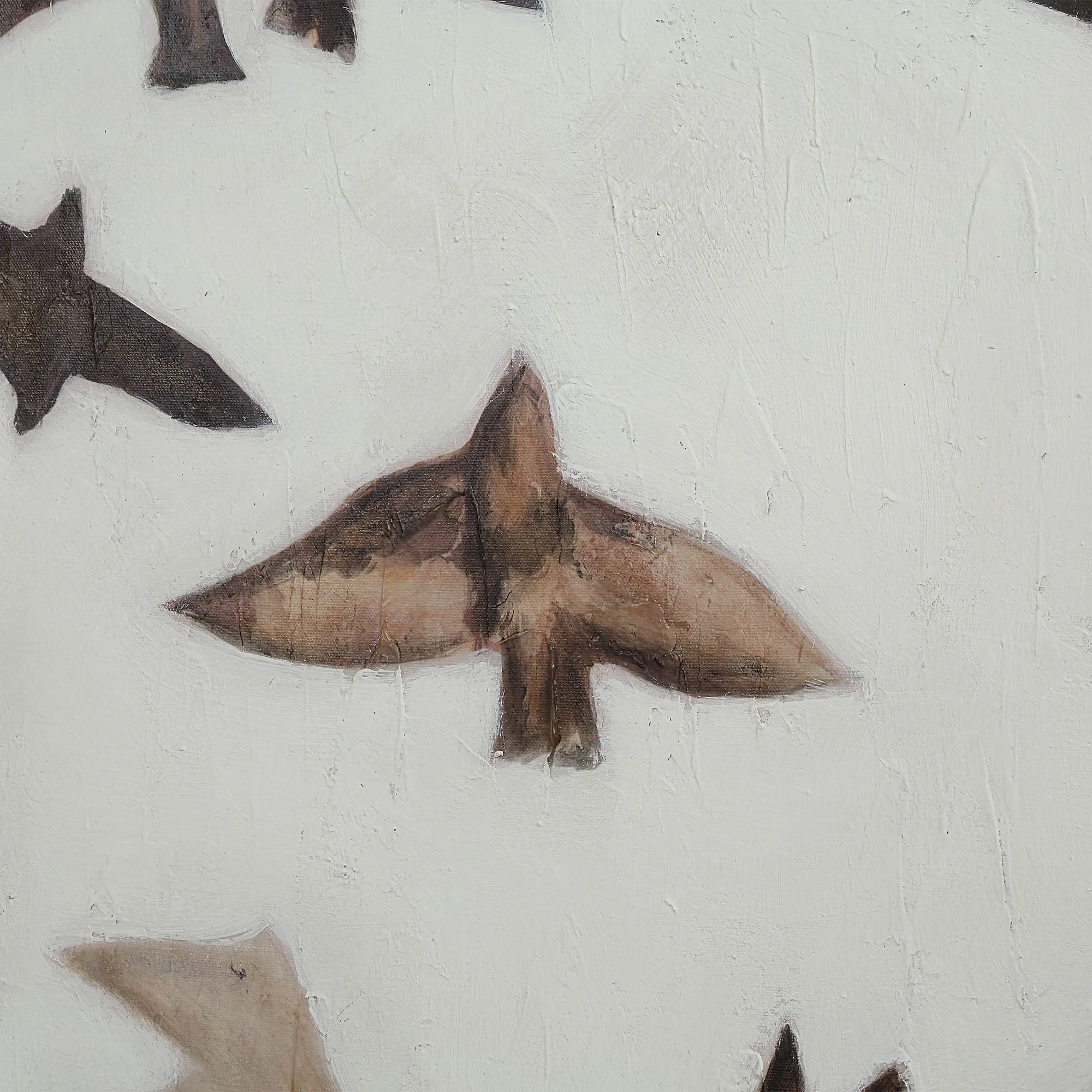 Silent Flight Hand-Painted Wall Art 40"X50" - Image 5