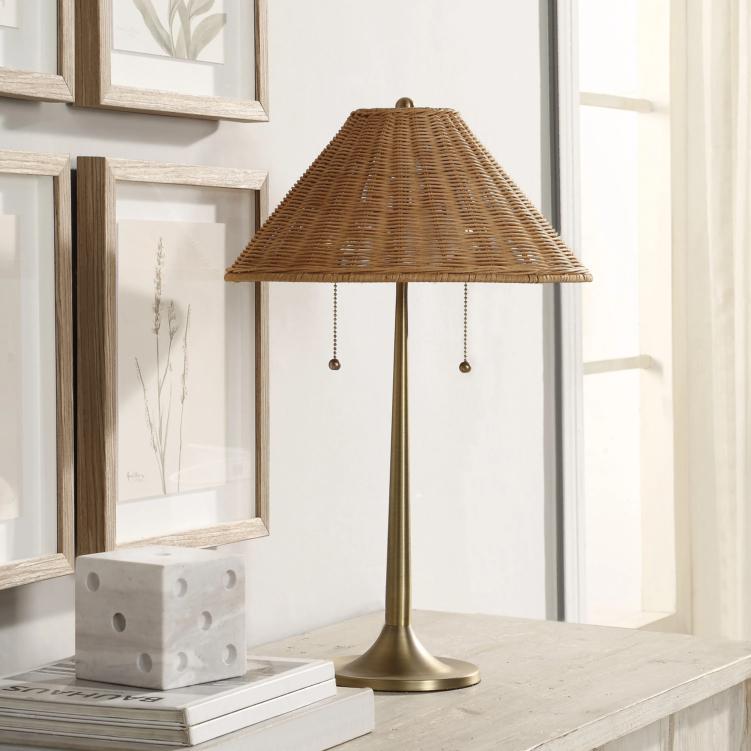 Solara Rattan Glow Table Lamp - Image 4