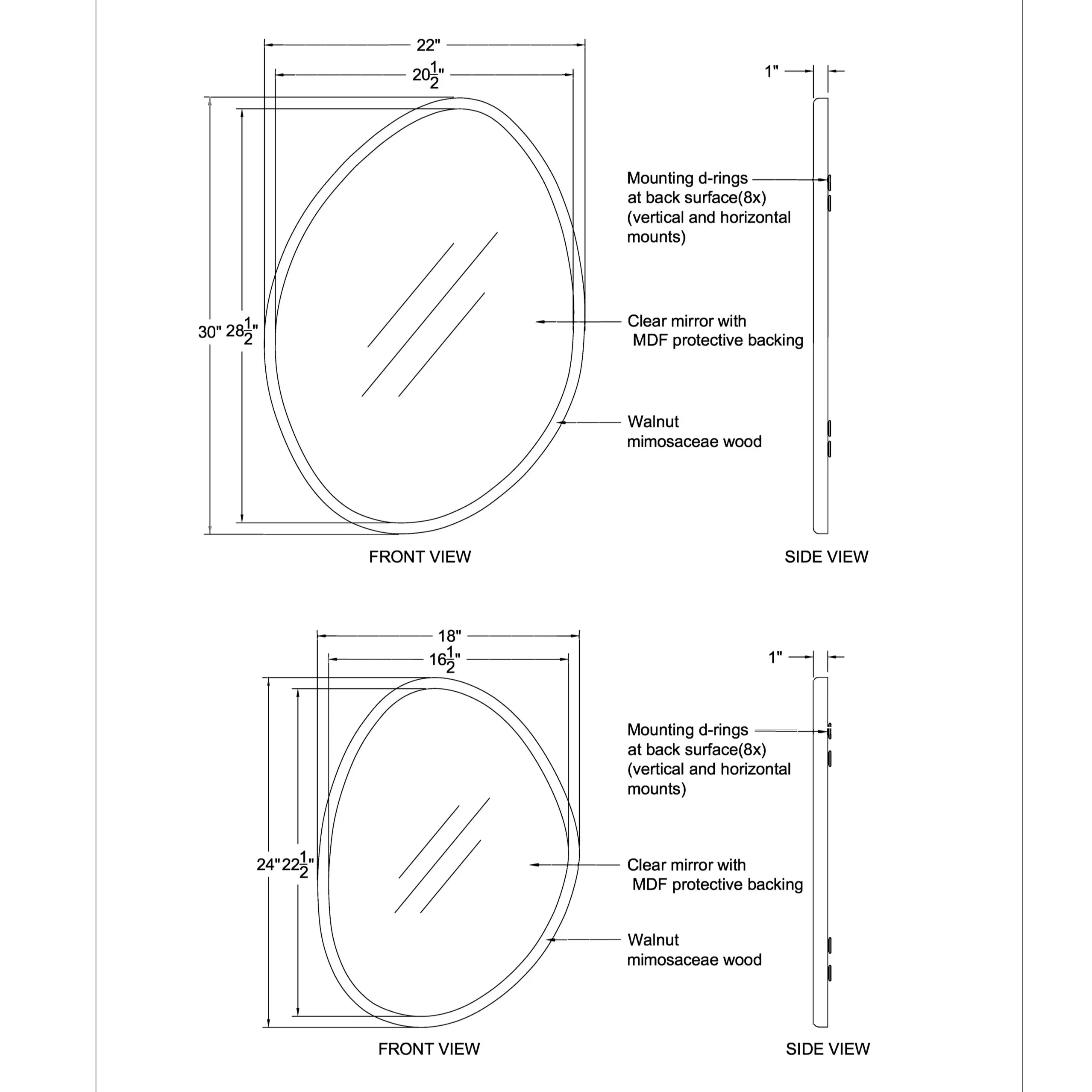 Solstice Wall Mirror Set - Image 7