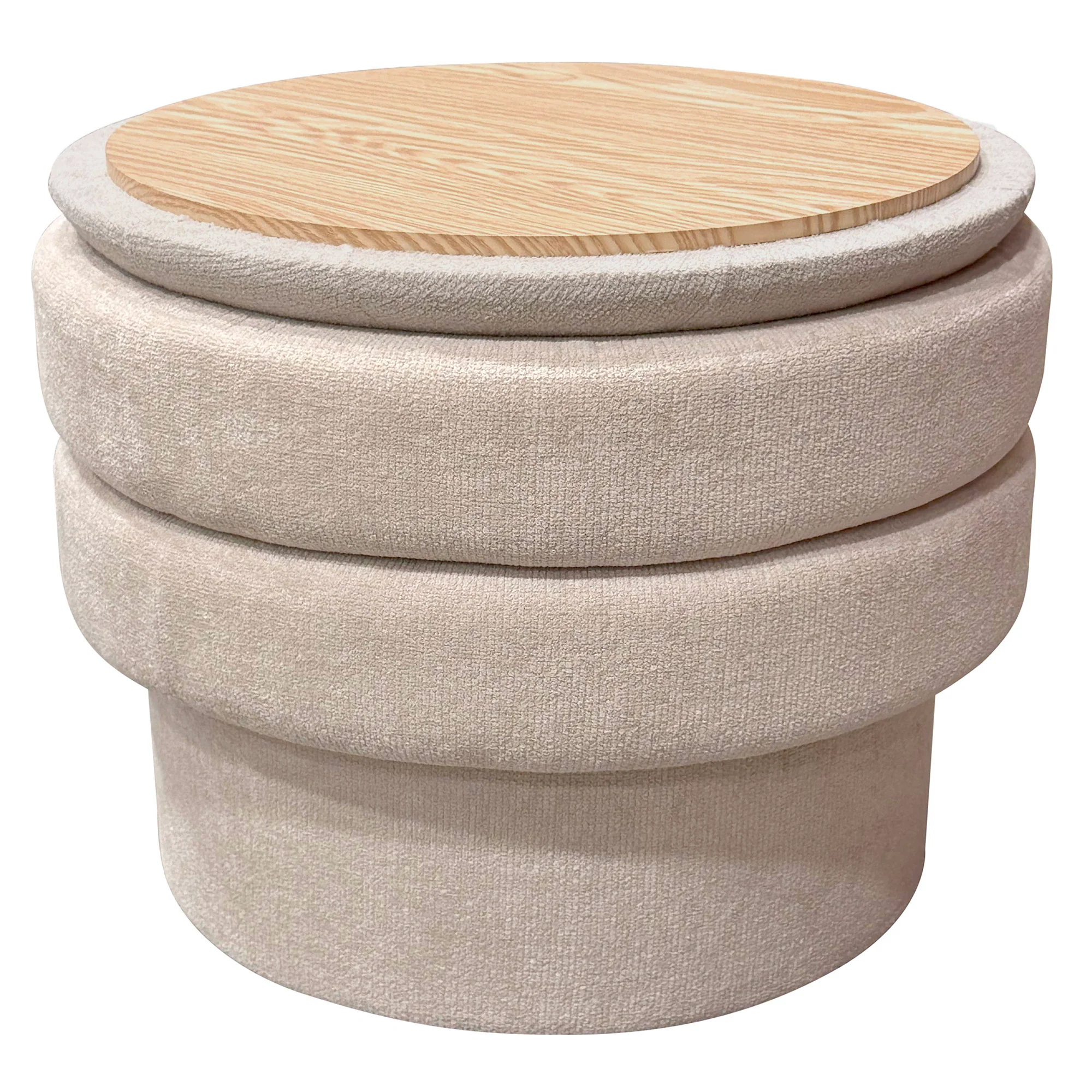 The Cleo 2-in-1 Storage & Tray Ottoman - Image 3