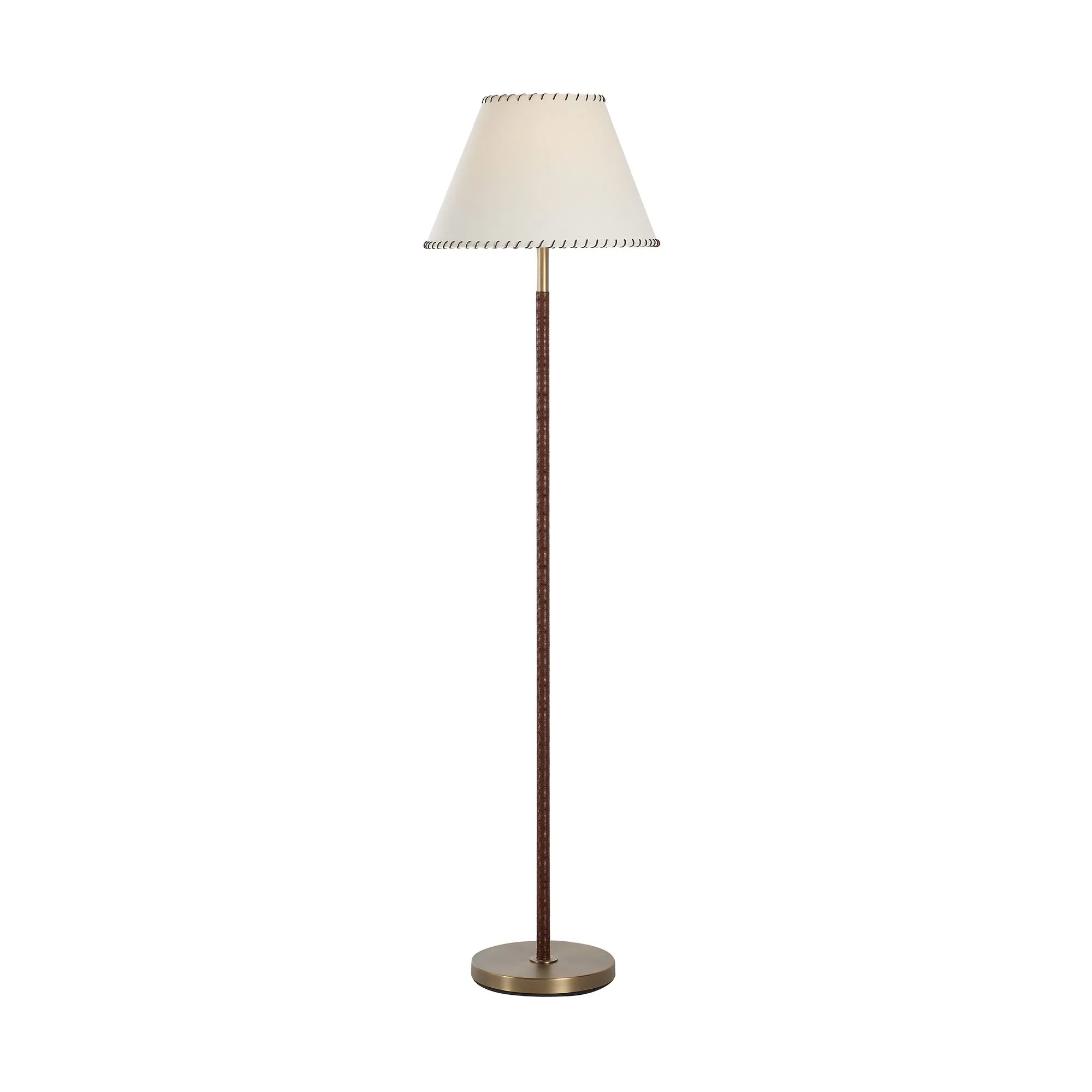 Valen Leather Wrapped Floor Lamp - Image 3
