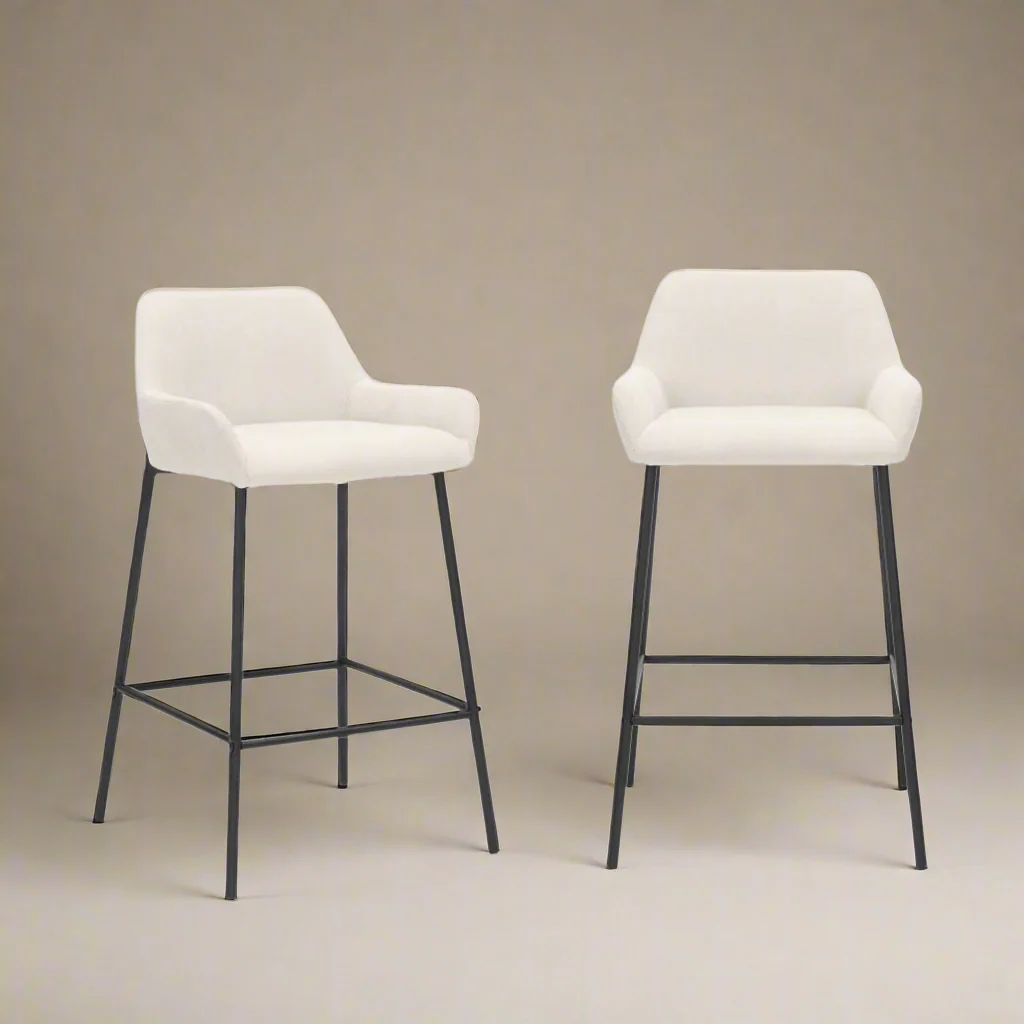 Verona Curve Back Counter Stool (Set of 2) - Image 3
