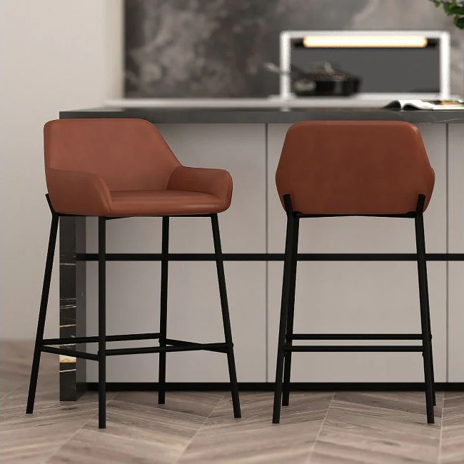 Verona Curve Back Counter Stool (Set of 2) - Image 5