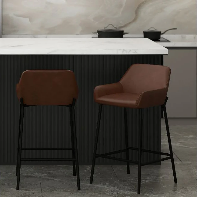 Verona Curve Back Counter Stool (Set of 2) - Image 6